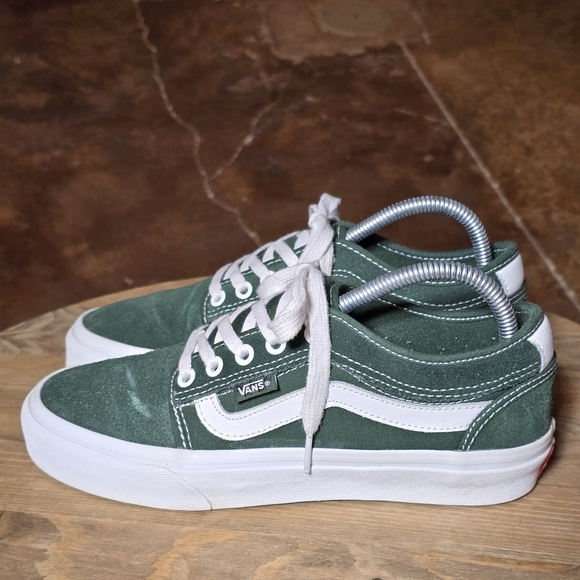 Vans Chukka Low Sidestripe Green Skate Shoes Men’s 6.5 - Picture 3 of 8